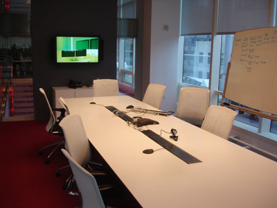 A meeting room, 9th floor, Bloomberg NY.